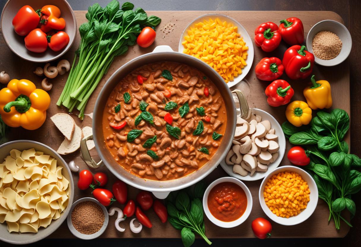 Enkla och lärorika korvstroganoff recept för hela familjen illustration