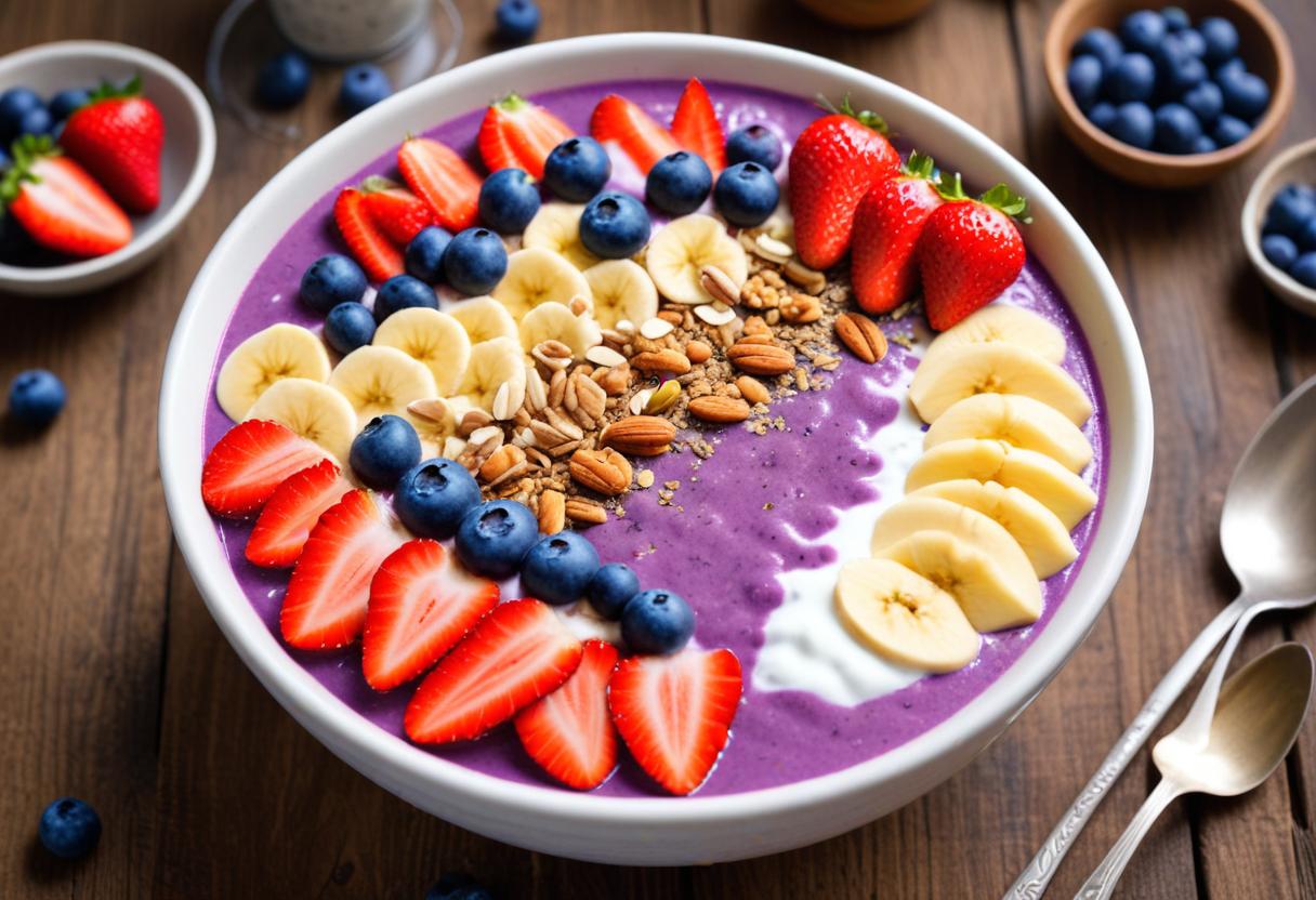 Njut av en enkel och god proteinsmoothie illustration